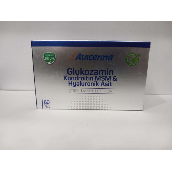 Avicenna Glukozamin, Kondroitin, MSM ve Hyaluronic Asit 60 tablet