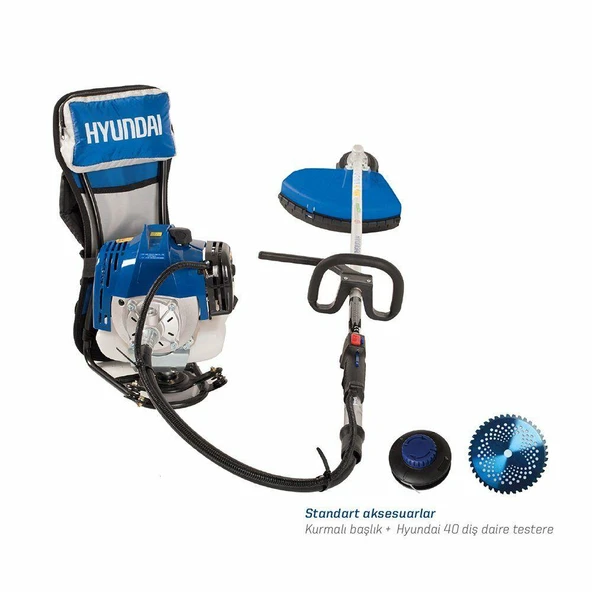 Hyundaı HYX52S Motorlu Tırpan Sırt Tipi 2.1 Hp - 2