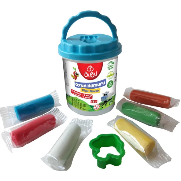 Bu-Bu Kovalı Oyun Hamuru Seti (6x15gr.) BUBU-OH0001 ürün görseli 1