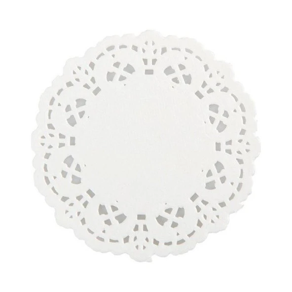 Dolphin Dantel Görünümlü Kağıt Bardak Altlığı - Çay Bardağı Kağıt Altlığı - 5 Adet 500'lü Paket - 3