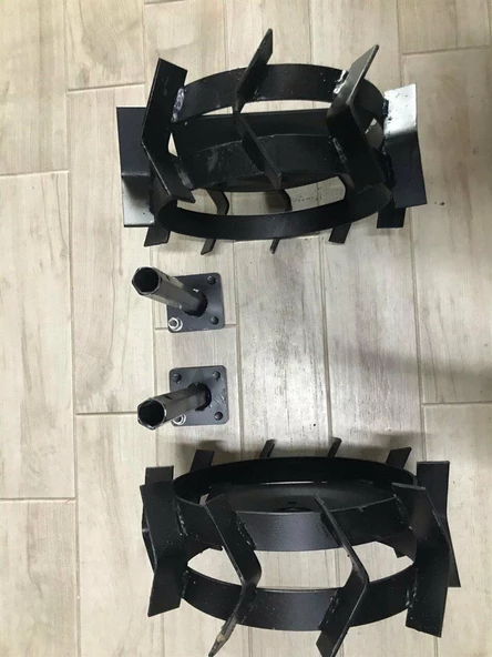 Çapa Makinası Demir Teker Takımı Aks Dahil - 3