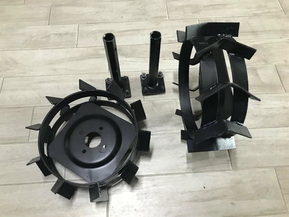 Çapa Makinası Demir Teker Takımı Aks Dahil - 5