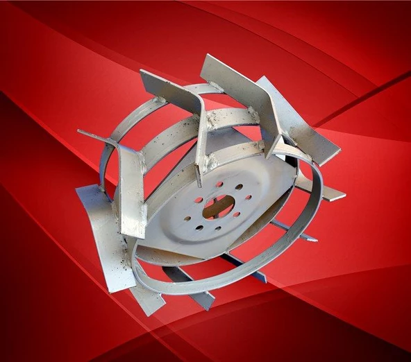 Çapa Makinası Demir Teker Takımı Aks Dahil