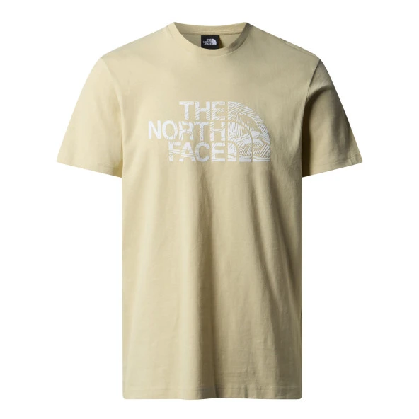 The North Face M S/S WOODCUT DOME TEE Erkek T-Shirt NF0A87NX3X41