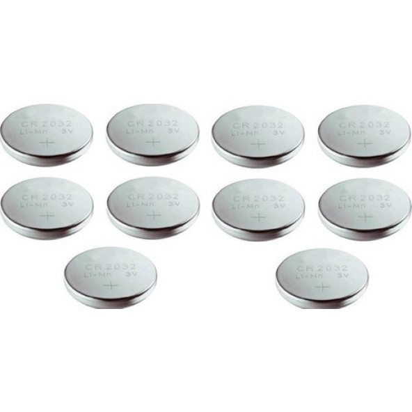 20 Adet 3 Volt Cr2032 Lityum Düğme Para Pil (Bios Kepenk Kumanda Hesap Makinesi Tartı Terazi Lithum Pili) - 4