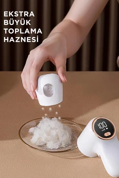 Torima Dijital Ekranlı M118 Exstra Bıçaklı Şarjlı Tüy Temizleme ve Tiftik Temizleme Makinesi - 5