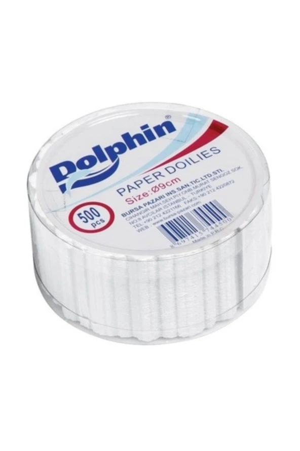 Dolphin Dantel Görünümlü Kağıt Bardak Altlığı - Çay Bardağı Kağıt Altlığı - 1 Adet 500'lü Paket