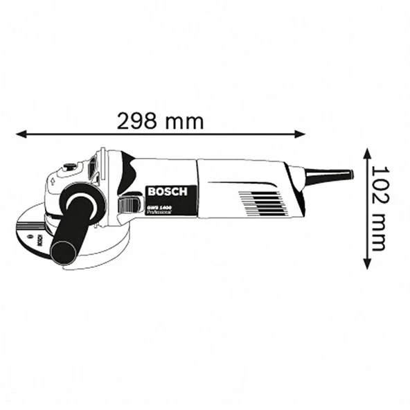 Bosch Professional GWS 1400 125 mm Avuç Taşlama - 3