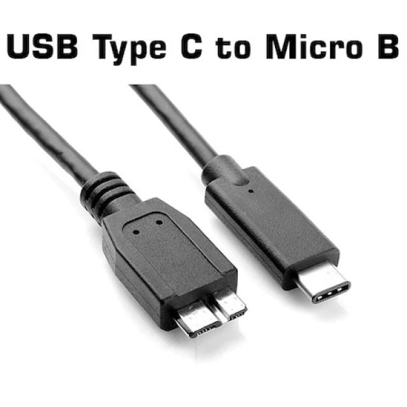 USB Type C to Micro B Kablo 1 metre Uzatma Data Kablosu Aktarıcı