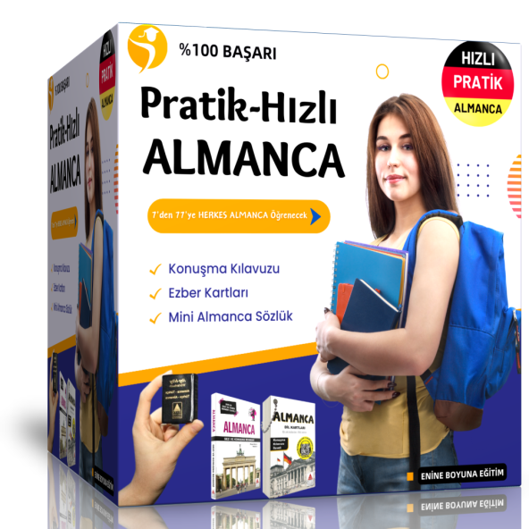 Pratik Hızlı Almanca Eğitim Seti (3 Kitap) - 1