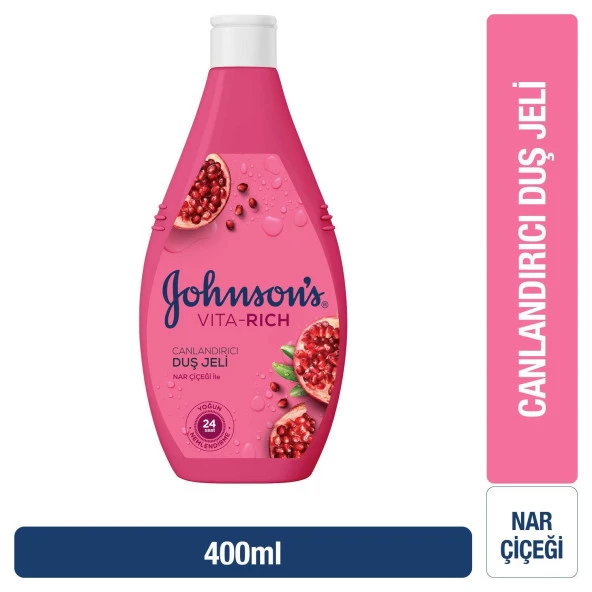 Johnson's Vita-Rich Nar Çiçeği Canlandırıcı Duş Jeli 400ml