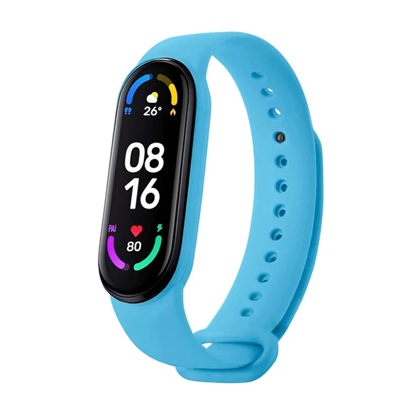 Xiaomi Mi Band 5 / 6 Uyumlu Silikon Kordon - 6