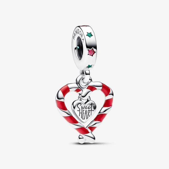 Çift Kişilik Şeker Kalp Sallantılı Charm 792822C01