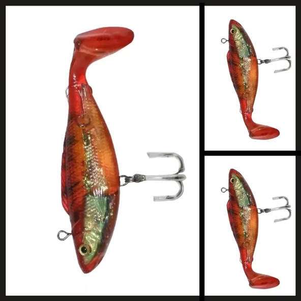 Uyguna-Yakala 10 Cm Yumy  İki İğneli Balık-YEM.365 - Resim 2