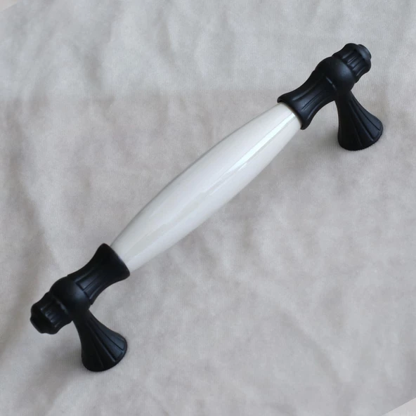 Gerçek Sedef Kulpu Siyah160 Mm Mobilya Çekmece Dolap Mutfak Kulpları Kulbu Kulpları Dolabı Kulpu - Resim 4