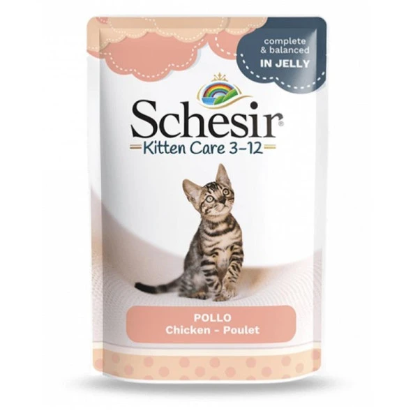 Schesir Jelly Tavuklu Pouch Yavru Kedi Konservesi 85 Gr