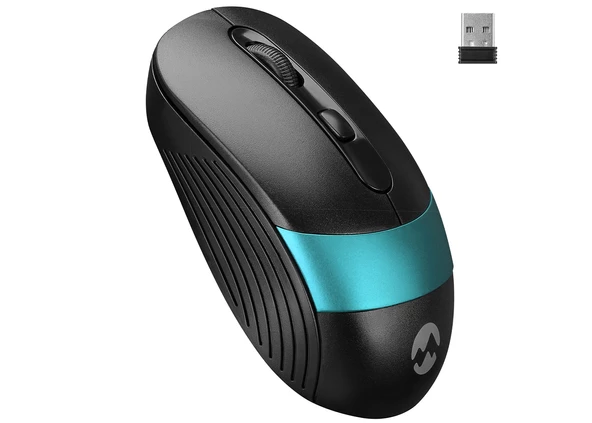 Everest SM-18 Usb Siyah/Mavi 2.4Ghz Optik Kablosuz Mouse