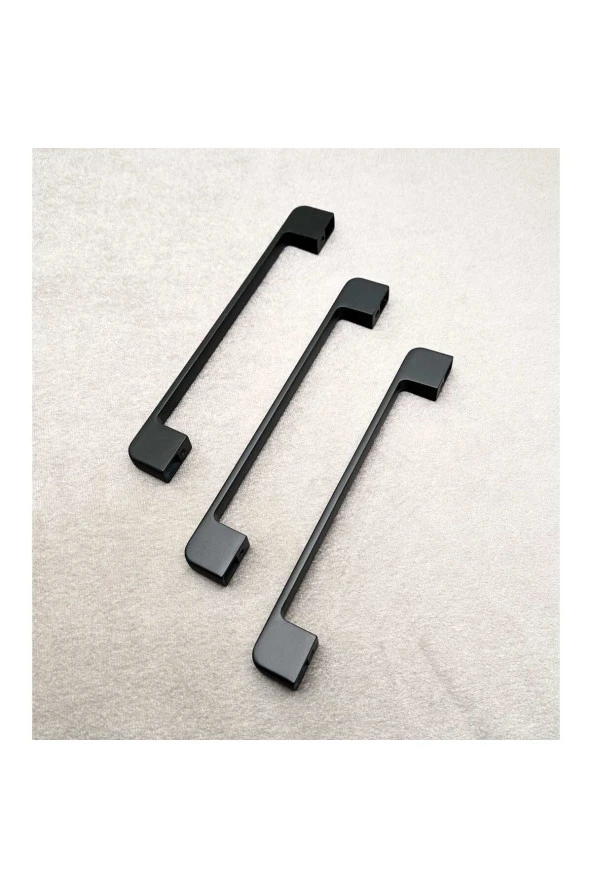 Arel Mat Siyah Tv Ünitesi Vestiyer Yatak Odası Mutfak Dolap Çekmece Kulpu 160 Mm (16 Cm) 3 Adet - 2