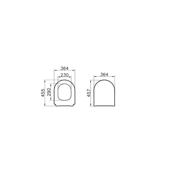 Vitra Universal Duroplast Beyaz Klozet Kapağı 110-003-009 - 5