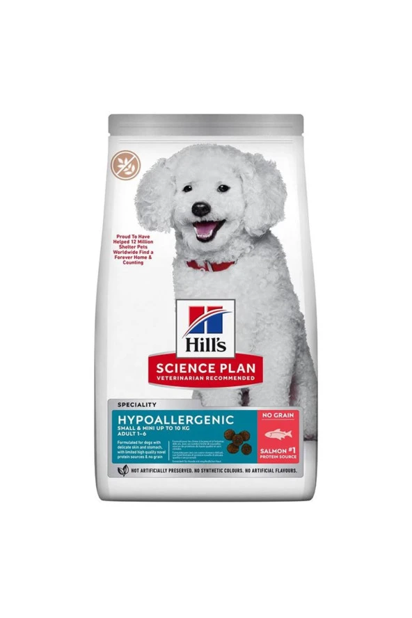 Hill's Hypoallergenic Somonlu Küçük Irk Yetişkin Köpek Maması 6kg ürün görseli 1