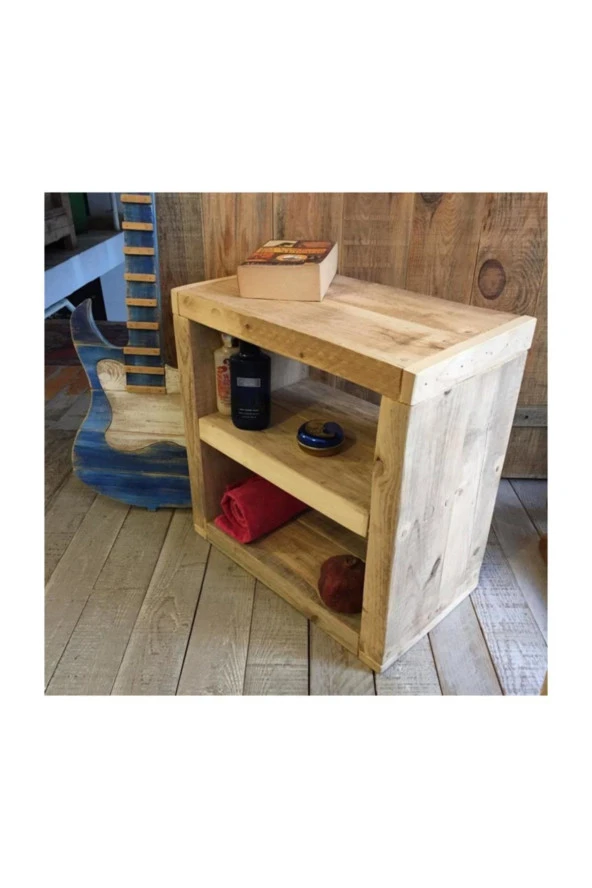 NUR AHŞAP Dekoratif Ahşap Komodin - 2