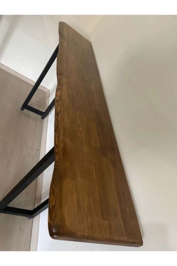 Asya Craft Ahşap Bar Masası 180x40x100 cm - 4