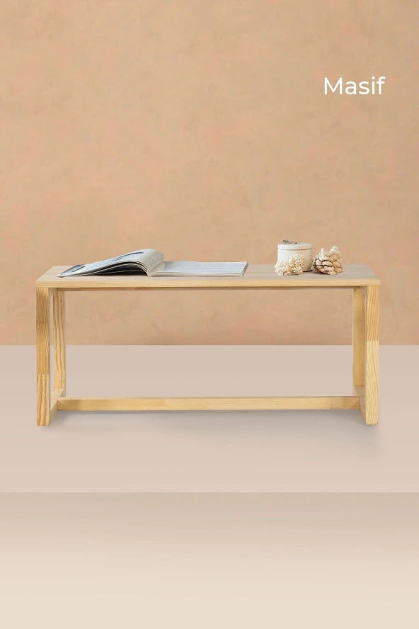 NUR AHŞAP Doğal Ahşap Sehpa