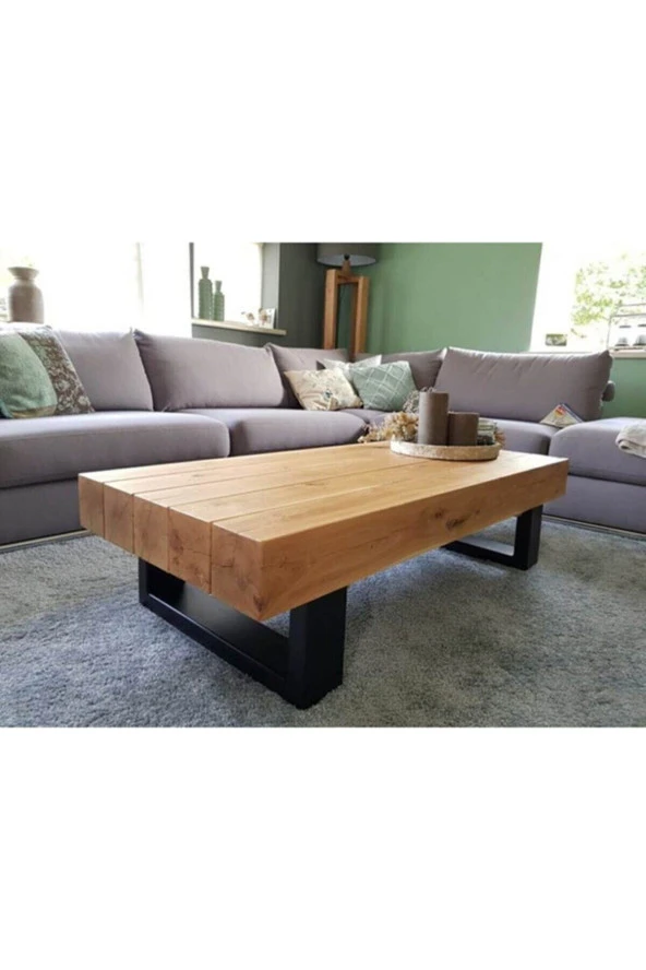 NUR AHŞAP Doğal Kütük Orta Sehpa ürün görseli