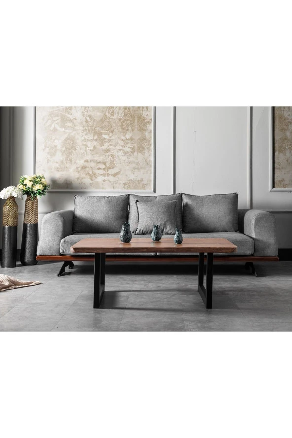 Ahşap Center Kütük Masa Orta Sehpa Lüx Ahşap Masa - Resim 2