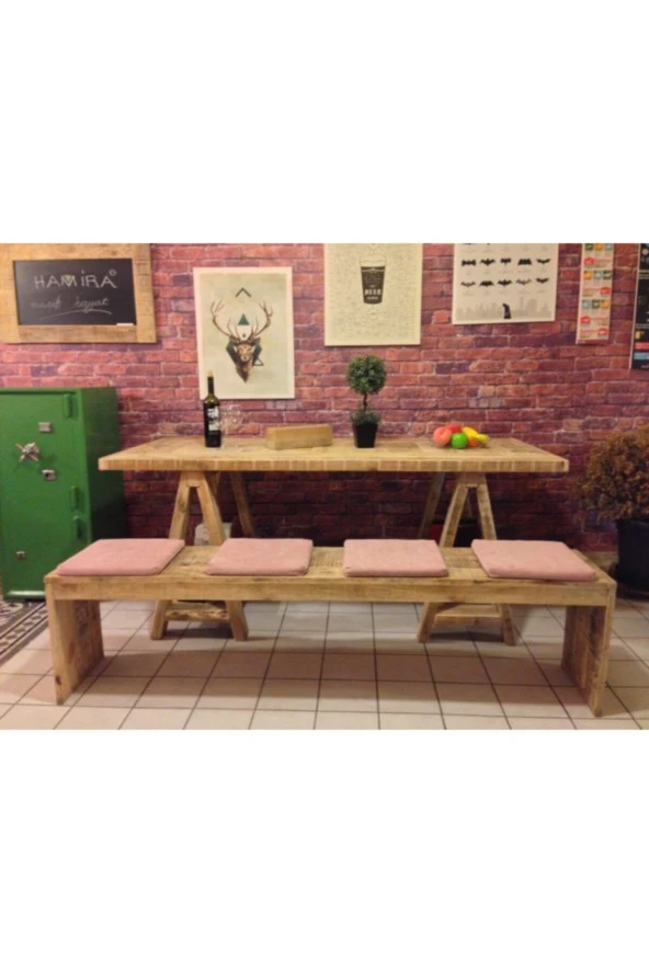 HAMİRA MASİFHAYAT Tiendre Masif Ahşap Bank