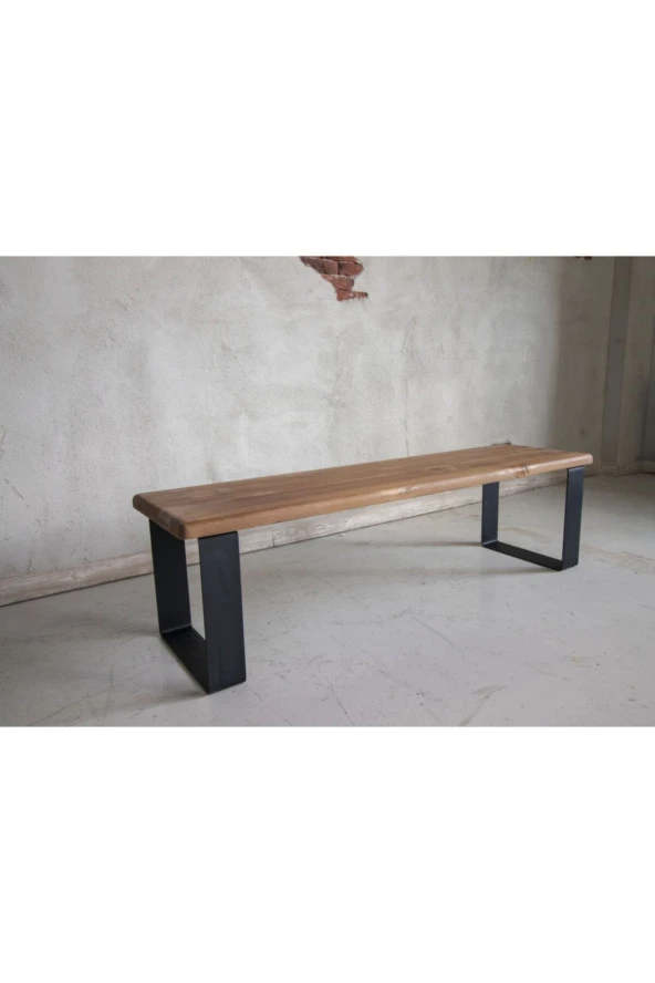 deryawood Deryawood Masif Ahşap Bank 220*37 Cm - 3