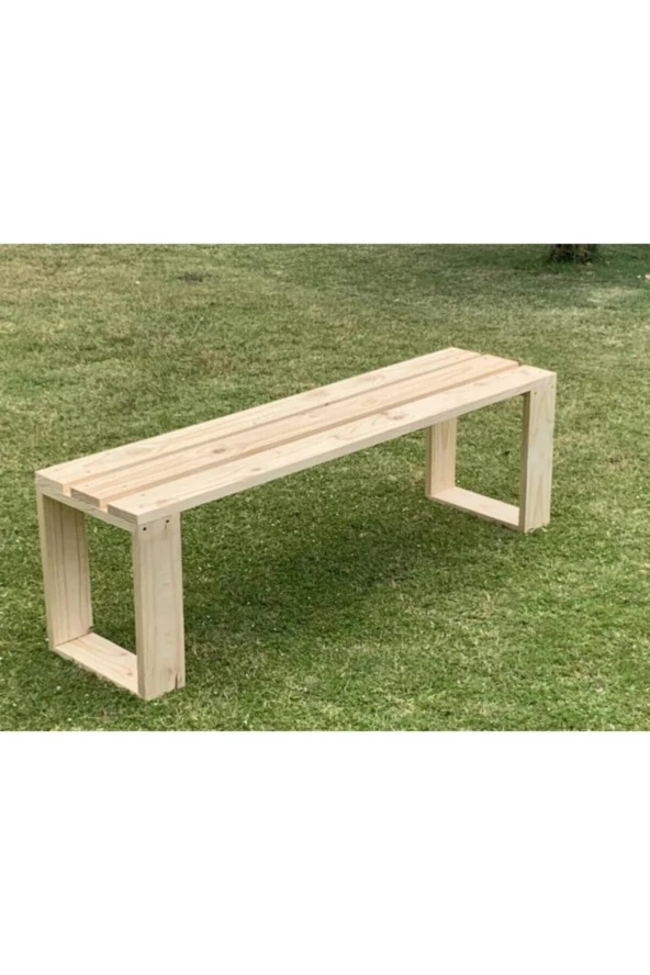 EKC HOME Ahşap Bank Ahşap Bahçe Sandalyesi Ahşap Bench Sandalye Mutfak Bank