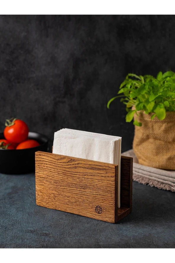 OLİDYA Peçetelik Ahşap Peçetelik - 2