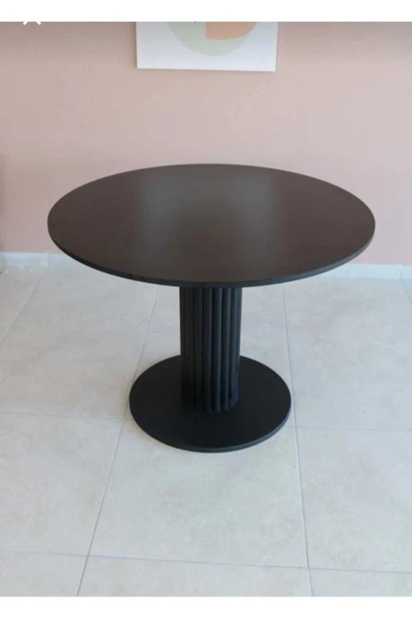 NUR AHŞAP ÖZEL TASARIM SİYAH YEMEK MASASI - 2