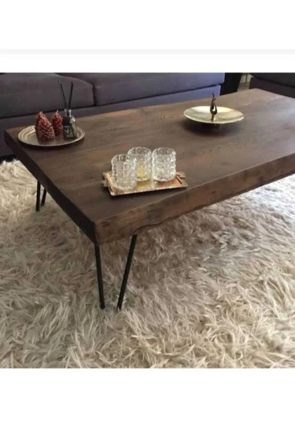 NUR AHŞAP Nurahşap Doğal Ahşap Orta Sehpa ürün görseli