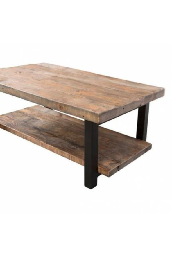 BY BNL DESIGN Masif Ahşap Orta Sehpa - Resim 3