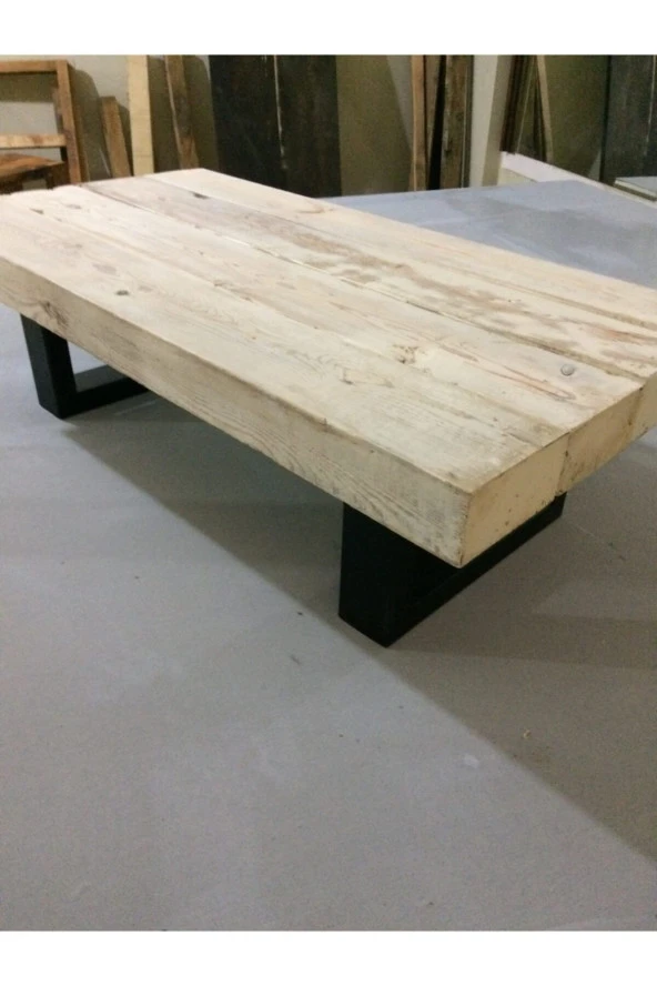 WoodMaori Doğal Ahşap Orta Sehpa - Resim 3