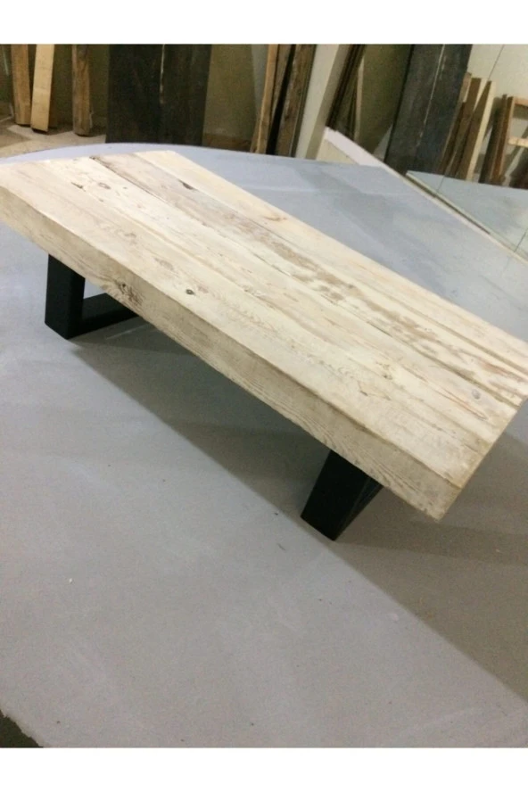 WoodMaori Doğal Ahşap Orta Sehpa - Resim 4