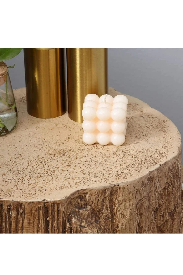 E&K ÇAY Ahşap Yan Sehpa Ahşap Kütük 1. Kalite Meşe Kütüğü - 4