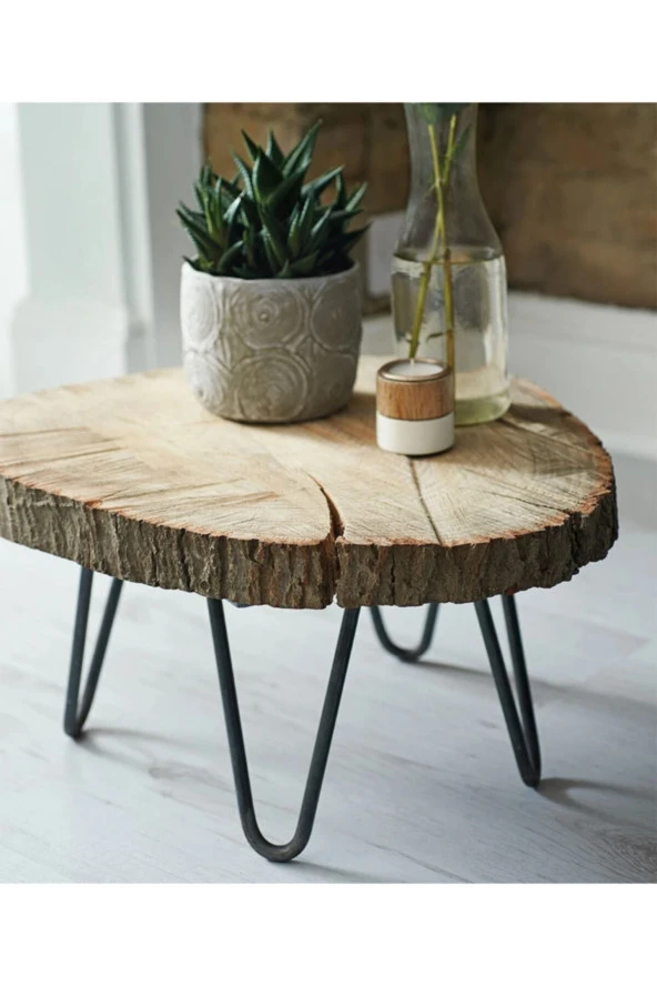 EVY Doğal Kütük Zigon Sehpa - 3