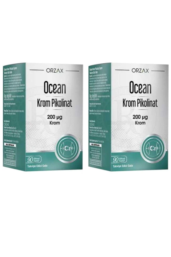 Ocean Krom Pikolinat 200 Mcg 90 Kapsül 2 Kutu