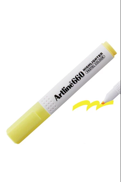 Artline 660 Fosforlu Kalem Kesik Uç - Resim 6