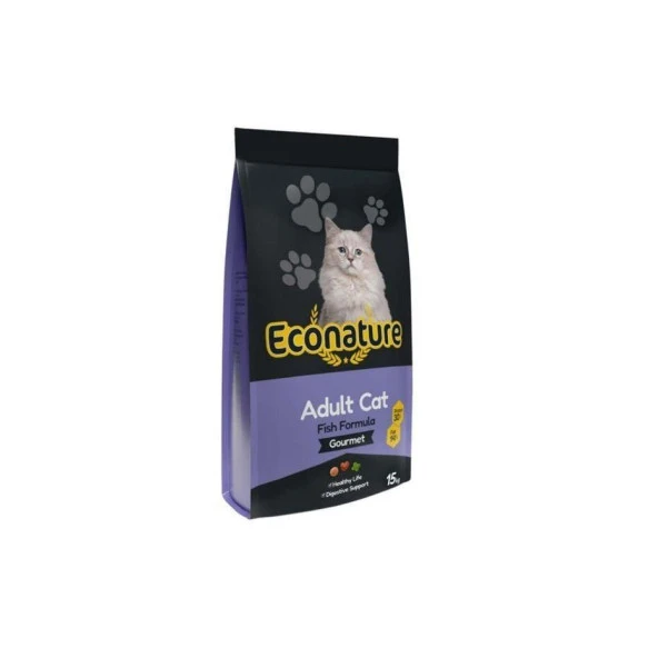 Econature Plus Gurme Balıklı Yetişkin Kedi Maması 15 Kg