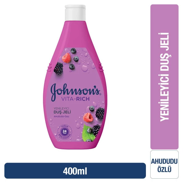 Johnson's Vita-Rich Ahududu Özlü Yenileyici Duş Jeli 400ml