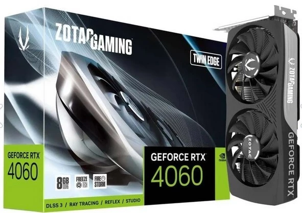 Zotac NVIDIA GeForce RTX 4060 Twin Edge ZT-D40600E-10M 8 GB GDDR6 128 Bit Ekran Kartı