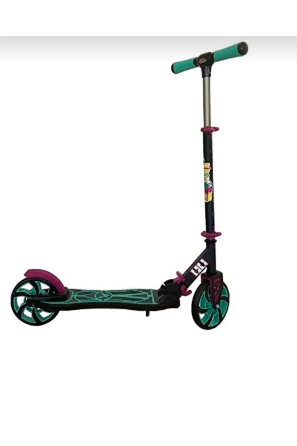 Tekerlekli Katlanabilir +12 Yaş Üzeri Max 100 kg Taşıma Kapasite Frenli Scooter - Resim 3