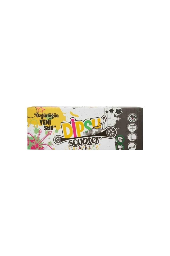 Dipsy Scooter Mavi Iki Tekerlekli Katlanabilir Scooter 100 Kg Kapasiteli - 2