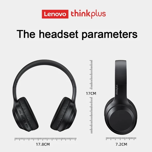 Lenovo Thinkplus TH10 Kablosuz Bluetooth Kulaklık Siyah - Resim 4
