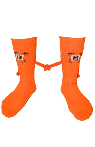 Dode Flora Mıknatıslı El Ele Tutuşan Unisex Çorap 35-44 - 6