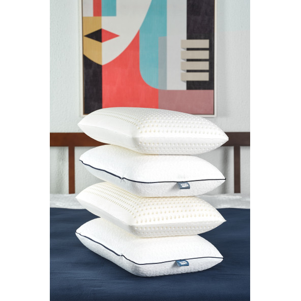 AirLüks Hava Kanallı Boyun Fıtığı Boyun Düzleşmesi İçin Ortopedik Visco Yastık 59x39x15cm - 5